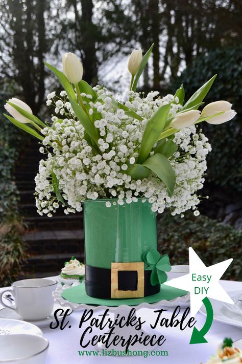 St Patricks Day Center Piece, At Patrick’s Day Centerpieces, Irish Wedding Centerpieces, St Patrick’s Day Table Decor, St Patricks Day Table Settings, St Patrick's Day Floral Arrangements, St Patrick’s Day Table Decorations, Clover Centerpieces, St Patrick’s Day Party Decorations