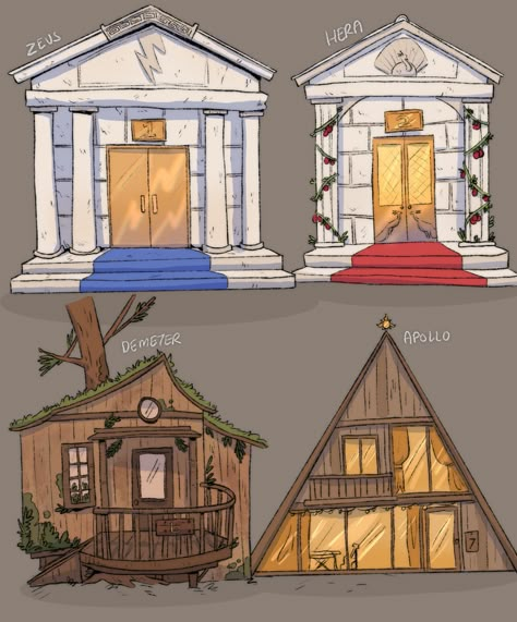 Apollo's Cabin, Apollo Cabin, Camp Half Blood Cabins, Percy Jackson Cabins, Rachel Elizabeth Dare, Zio Rick, Percy Jackson Fanart, Thalia Grace, Hazel Levesque