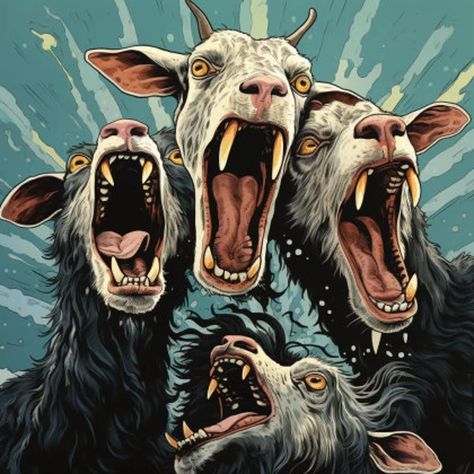 Scary Artwork, Screaming Goat, Digital Pics, Goat Gifts, Print Bathroom, Video Photo, Digital Art Print, Bathroom Wall Art, Wall Art Wall