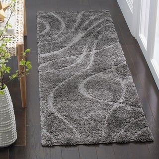 Shag Carpet, Rug Grey, Abstract Waves, Chic Pattern, Vine Design, Shag Area Rug, Area Rugs For Sale, Online Home Decor Stores, Grey Rugs