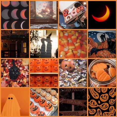 Melina’s Moodboards 💜✨ on Instagram: "🎃" Spooky Moodboard, Fall Mood Board Aesthetic, Halloween Mood Board, Halloween Moodboard, Mood Board Aesthetic, Moodboard Ideas, Orange Candle, Fall Mood Board, Fall Mood