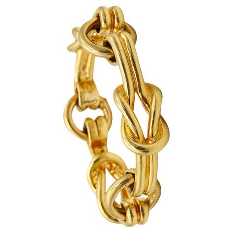 Check out this item from 1stdibs! Cartier 1970 Hercules Knots Statement Links Bracelet In Solid 18Kt Yellow Gold: https://www.1stdibs.com/id-j_21706952 Hercules Knot, Knots Bracelet, David Webb, Gold For Sale, Bold Rings, Ancient Myths, Knot Bracelet, Statement Bracelet, Hercules