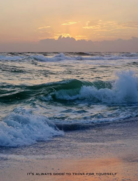 Waves At The Beach, Soft Ocean Aesthetic, Close Your Eyes And Listen, Ocean Waves Photos, Ocean Waves Photography, Sunset Seascape, Ocean Images, Waves Photos, Waves Photography