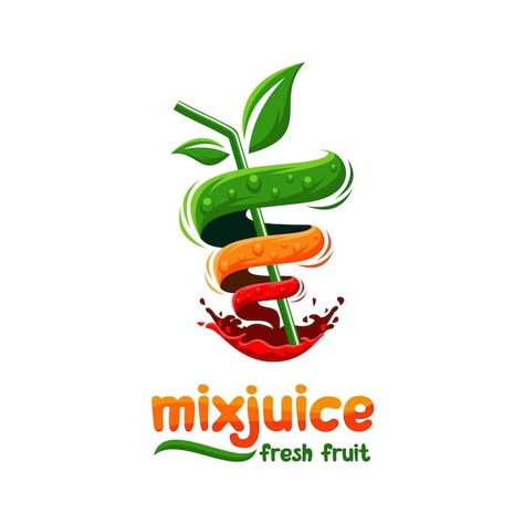 Juicy Logo Design, Fruit Juice Logo Design Ideas, Juice Logo Design Ideas Creative, Fruit Logo Design Ideas Creative, Juice Company Logo, Juice Shop Logo, Juice Logo Design Ideas, Boba Business, Fruit Juice Logo