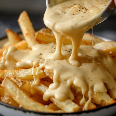 Sauce Cheddar, Bearnaise Sauce, Marinade Sauce, Poutine, Fair Food Recipes, Fajitas, Dipping Sauce, Food Design, Street Food