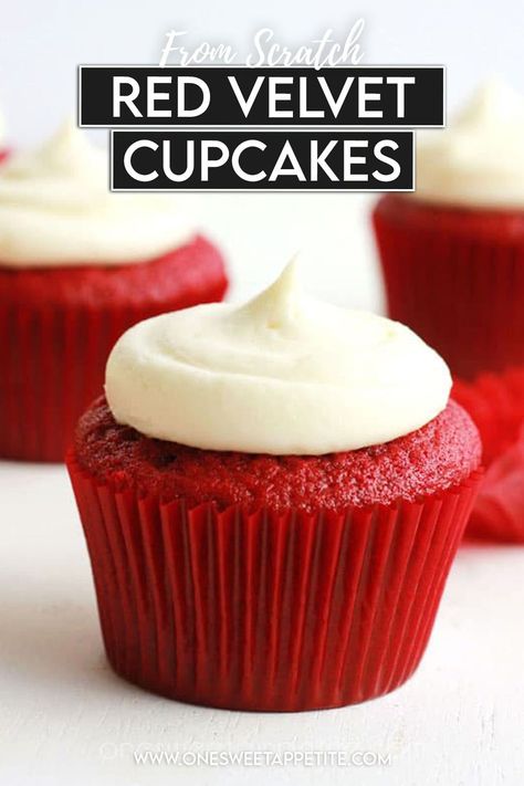 Indulge in the irresistible allure of our decadent red velvet cupcake – a symphony of rich cocoa flavor and velvety goodness. Perfectly baked and adorned, these luscious treats are a must for any dessert lover. Whether you're celebrating a special occasion or simply craving a delightful sweet moment, our red velvet cupcakes will satisfy your cravings. Explore the recipe and baking tips to create your own little pieces of heaven. Best Red Velvet Cupcake Recipe, Easy Red Velvet Cupcakes, Velvet Desserts, Pumpkin Cupcake Recipes, Red Velvet Cupcakes Recipe, Red Velvet Whoopie Pies, Allergy Recipes, Dessert Pie Recipes, Red Velvet Cupcake