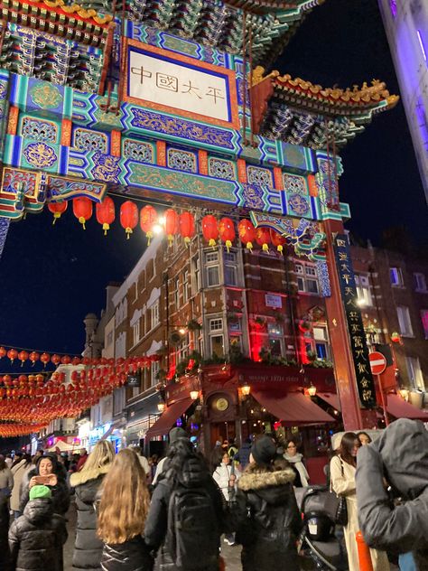 #london #chinatown #england #nighttime Chinatown Aesthetic, China Town London, London Diaries, London In February, London January, Chinatown London, London February, 2025 Moodboard, 2024 Travel