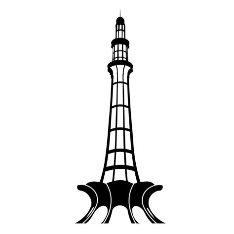 Minare Pakistan Drawing, Minar E Pakistan Drawing, Minare Pakistan, Pakistan Drawing, Easy Math Activities, Easy Math, Garden Coloring, Garden Coloring Pages, Flower Stencil