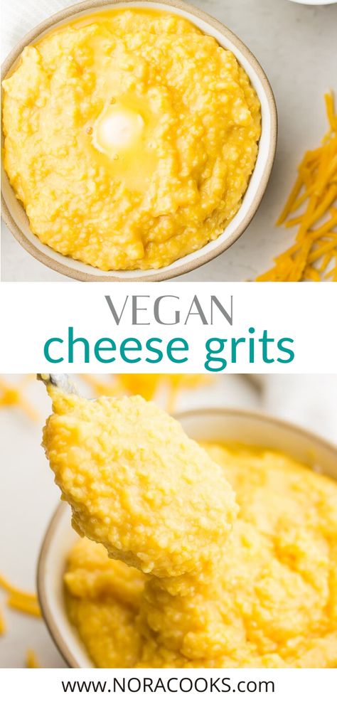 Tofu And Grits, Vegan Boiled Dinner, Vegan Cheese Grits, Vegetarian Grits Recipes, Vegan Southern Collard Greens, Vegan Grits Breakfast, Vegan Sides Thanksgiving, Vegan Southern Recipes, Vegan Grits Recipe