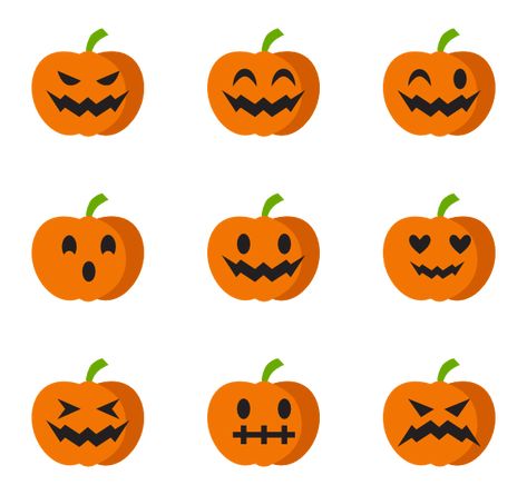 Happy Pumpkin Faces, Pumpkin Face Paint, Halloween Icon, Pumpkin Carving Designs, Thanksgiving Wallpaper, Kids Face Paint, Happy Pumpkin, Halloween Vector, Face Painting Halloween