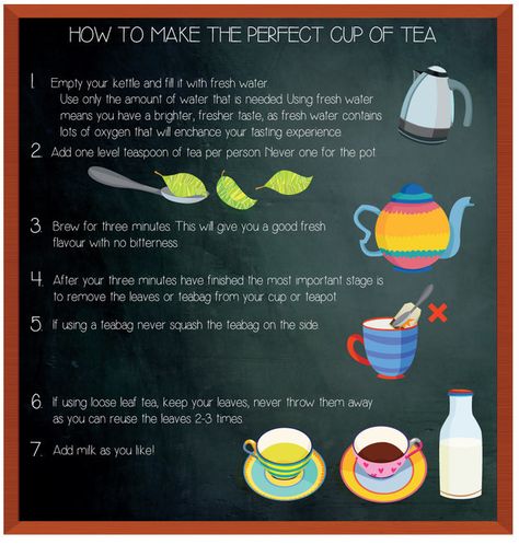 So, here is how to make the perfect cup of tea: | 17 Ways You're Drinking Your… Tech Clothes, Tea Facts, Vintage Tea Rooms, Tea Gardens, Food Infographic, Lazy Afternoon, Perfect Cup Of Tea, Cuppa Tea, Steeped Tea