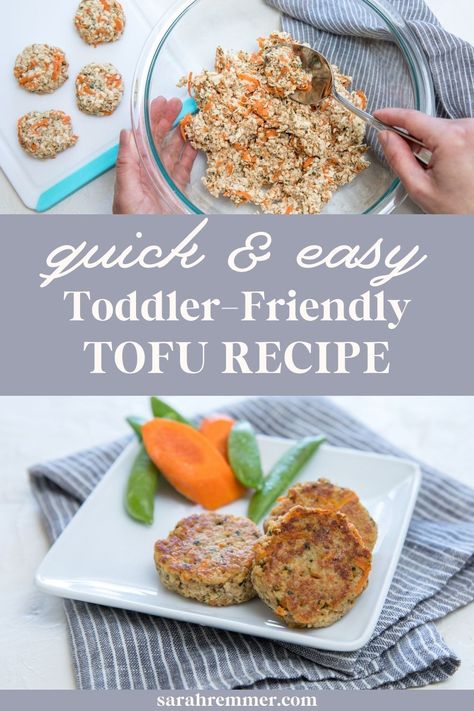 These toddler-friendly tofu nuggets are a surefire hit with kids and adults alike! If you're looking for a party appetizer to bring, this is it. Blw Tofu, Tofu For Toddlers, Baby Tofu Recipes, Tofu For Babies, Amazing Easy Recipes, Best Tofu Recipes, Tofu Nuggets, Vegetarian Protein Sources, Toddler Dinner