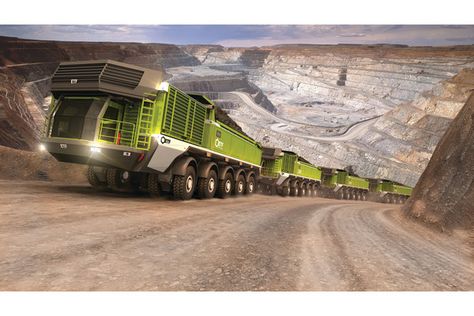 Mining Truck, Future Transportation, Future Trucks, Big Machines, Train System, Train Truck, Large Truck, Road Train, Mining Equipment