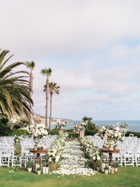 REAL WEDDING VIDEO: STUNNING WEDDING AT MONTAGE LAGUNA Montage Laguna Beach, Beach Wedding Locations, Simple Beach Wedding, Wedding Setup, Dream Beach Wedding, Wedding Venues Beach, Beach Wedding Inspiration, Wedding Beach Ceremony, Beach Ceremony