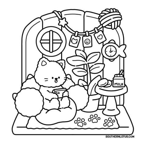 Southern Lotus Coloring Pages, Southern Lotus Coloring Book, Teddy Bear Printable, Coco Wyo Coloring, Cute Animal Coloring Pages, Simple Coloring Pages, Bear Printable, Coco Wyo, Personalized Coloring Book