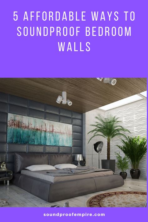 Here are some ways you can make your bedroom walls soundproof.#soundproofwalls#soundproofwallsbedrooms#soundproofingwalls#soundproofwall#soundproofbedroom Soundproof Bedroom Ideas, Soundproof Headboard, Soundproofing Walls Diy, Bedroom Soundproofing Ideas, Sound Proofing Bedroom Wall, Soundproof Bedroom, Sound Proofing A Room Design, Sound Proof Bedroom, Wall Soundproofing Ideas