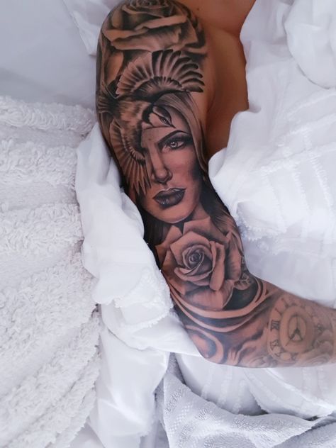 Half sleeve Half Sleeve Portrait Tattoo, Half Sleeve, Half Sleeves, Portrait Tattoo, Tattoos