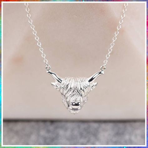 Christmas Jewelry - Get It Immediately! For more details, click to visit Amazon.com. Highland Cow Necklace, Country Jewelry Necklaces, Cow Tag Necklace, Cow Ring, Country Girl Jewelry, Cow Jewelry, Cow Necklace, Western Things, Western Fashion Jewelry