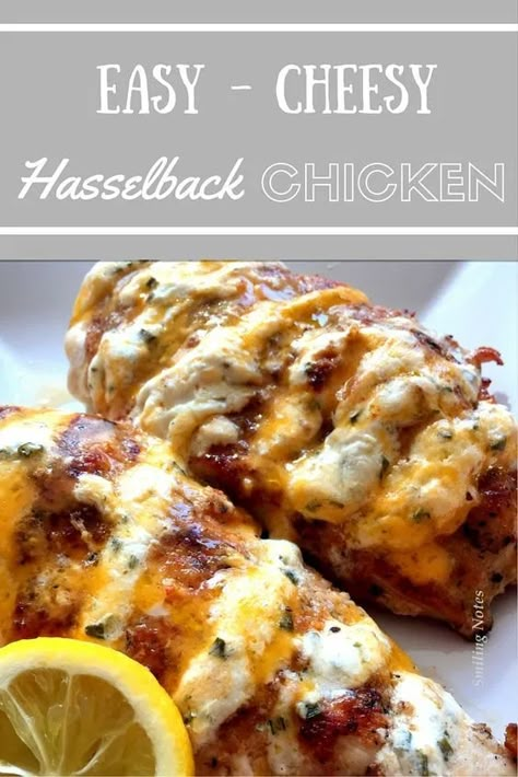 Hasselback Chicken, Chicken Food Recipes, Recipe Using Chicken, Turkey Dishes, Yummy Chicken Recipes, Easy Cheesy, Chicken Dinners, Poultry Recipes, Yum Yum Chicken