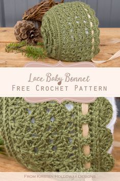 Crochet Lace Bonnet, Baby Bonnet Pattern Free, Crochet Baby Bonnet Pattern, Baby Bonnet Crochet Pattern, Lace Baby Bonnet, Baby Bonnet Pattern, Rosemary Green, Crochet Baby Bonnet, Crochet Baby Hat Patterns