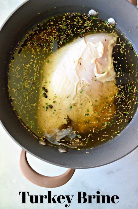 Turkey Breast Brine, Smoked Turkey Brine, Easy Turkey Brine, Brined Turkey Breast, Turkey Brine Recipe, Moist Turkey, Turkey Brine Recipes, Turkey Tenderloin, Smoked Turkey Breast