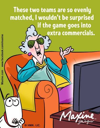 Super Bowl Commercials The Far Side Comics, Getting Older Humor, Fantasy Football Trophy, Super Bowl Weekend, Far Side Comics, Witty Remarks, Super Bowl Commercials, Weekend Quotes, Far Side