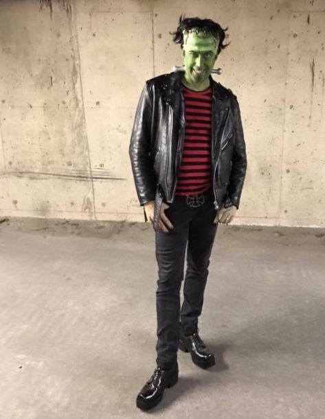 Frankenstein Costume Men Diy, Mens Frankenstein Costume, Frankensteins Monster Costume, Frankenstein Halloween Makeup For Men, Diy Frankenstein Costume Men, Dr Frankenstein Costume, Frankenstein Costume Men, Diy Frankenstein Costume, Rockabilly Frankenstein