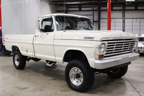 White Pickup Truck, Old White Ford Truck, Ford F250 Highboy, F250 Highboy, Melanie Harlow, 1968 Ford F100, 1966 F100 Ford, 1964 Ford F100, White Trucks