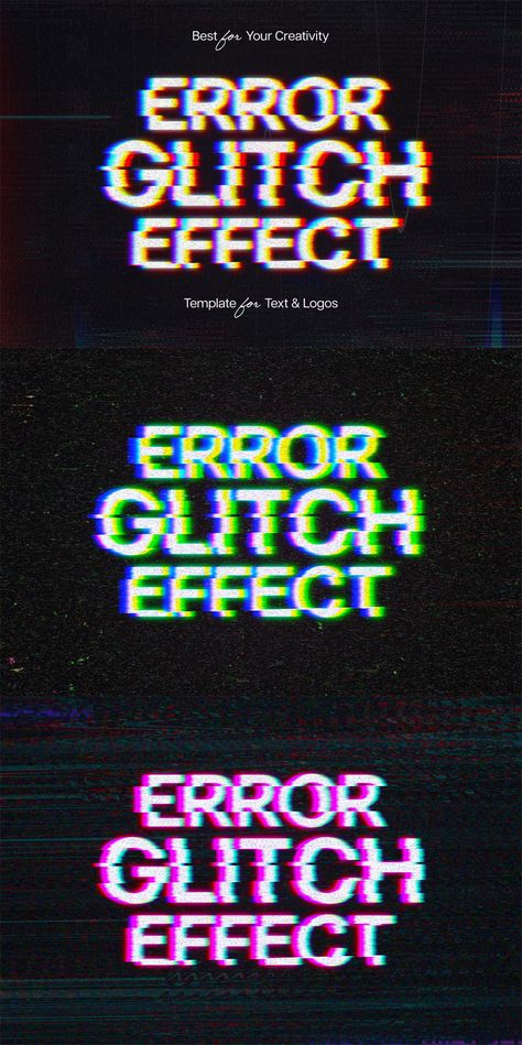 Error Glitch Text Effect for Adobe Photoshop Glitch Graphic Design, Text Effects Photoshop, Album Redesign, Error Glitch, Distorted Text, Glitch Font, Grunge Font, Free Photoshop Text, Glitch Logo