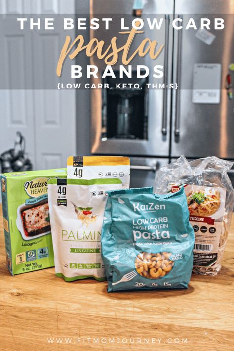 The Best Low Carb Pasta Brands - Fit Mom Journey Pasta Alternative Low Carb, Keto Pasta Recipe, Pasta Brands, Keto Pasta, Grain Free Diet, Pasta Alternative, Trim Healthy Mama Recipes, Veggie Noodles, Vital Wheat Gluten