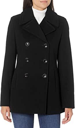 Peacoat Women, Amazon Clothing, Paris Style, Build A Wardrobe, Calvin Klein Woman, Pea Coat, Bead Weaving, Paris Fashion, Double Breasted