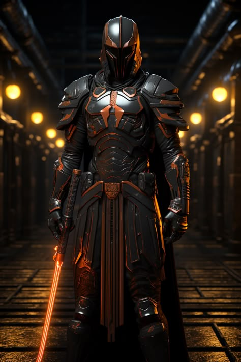 Jedi Temple Guard, Star Wars Species, Fire Breather, Warrior Concept Art, Futuristic Armour, Sci-fi Armor, Battle Armor, Film Design, Jedi Knight