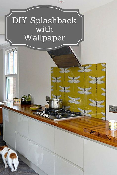 Wallpaper Backsplash Kitchen, Wallpaper Backsplash, Diy Wand, With Wallpaper, Marble Backsplash, Kitchen Splashback, Diy Wallpaper, Kitchen Wallpaper, Simple Decor