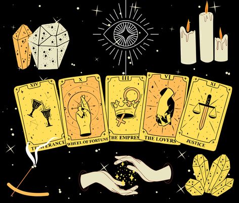 “Yellow Tarot Reading” Graphic Design by DrippyDLG Tarot Graphic, Reading Cartoon, Tarot Card Decks, Tarot Decks, Tarot Reading, Deck Of Cards, Science Poster, Cover Design, Stranger Things Fanart