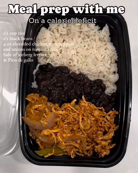 Meal Prep For Calorie Deficit, Deficit Meal Prep, Calorie Deficit Meal Prep, Lunch Meal Ideas, Gym Girlie, Meal Prep Plans, Healthy High Protein Meals, Healthy Lunch Meal Prep, Meal Prep Clean Eating