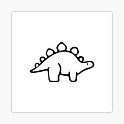 Simple Stegosaurus Tattoo, Cute Stegosaurus Tattoo, Stegosaurus Tattoo, Small Dinosaur Tattoo Outline, Stegasorus Dinosaur Drawing, Tiny Stegosaurus Tattoo, Dinosaur Doodle Tattoo, Stegosaurus Tattoo Outline, Trex Dinosaur Minimalist Tattoo