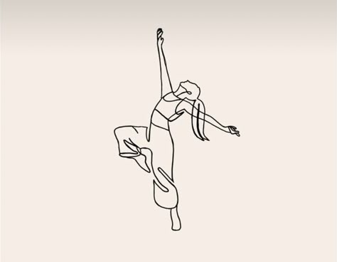 Dancer Illustration Art, Dance Tattoo Hip Hop, Dancer Outline Tattoo, Contemporary Dance Drawing, Contemporary Dance Tattoo, Dance Tattoo Ideas Dancers Hip Hop, Megaphone Tattoo, Dancing People Tattoo, Nin Tattoo