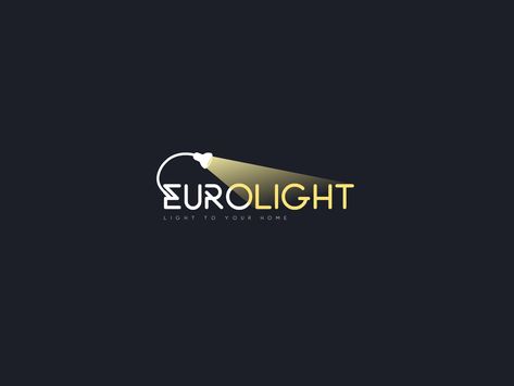 EuroLight - logo design for a lighting company by Michael Rybchenko Light Bulb Graphic Design, Light Logo Design, Light Bulb Graphic, Diy Graphic Design, Light Logo, Logo Design Free Templates, Graphic Design Images, Graphic Design Company, Lighting Logo