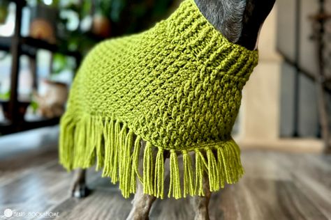 2024 Dog Crochet Series - Heart Hook Home Dog Poncho Crochet Pattern, Crochet Dog Poncho, Crochet Dog Poncho Free Pattern, Dog Sweater Crochet, Dog Poncho, Boho Dog Collar, Poncho Crochet Pattern, 2024 Crochet, Crochet Dog Hat