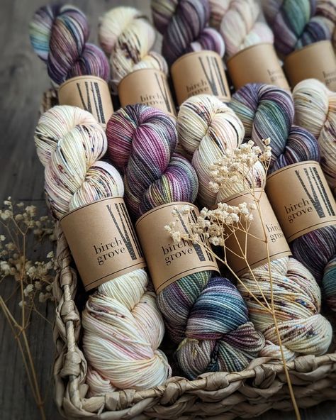 Birch Grove, Forest Life, Media Planning, Yarn Inspiration, Dyed Yarn, Hand Dyed Yarn, Knitting Inspiration, Instagram Shop, Cherry Blossom