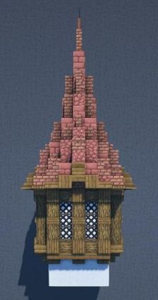 Minecraft Square Tower Roof, Minecraft Pointed Tower Roof, Minecraft Castle Roof Ideas, How To Build Tower Roof Minecraft, Pointy Minecraft Roof, Roof Patterns Minecraft, Pointed Roof Minecraft, Minecraft Spire Roof, Minecraft Tower Designs Medieval