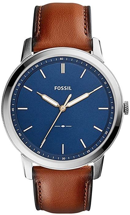 Amazon.com: Fossil Men's The Minimalist Quartz Stainless Steel and Leather Casual Watch, Color: Silver-Tone, Brown (Model: FS5304): Fossil: Watches Fossil Leather Watch, Fossil Watches For Men, Mens Designer Watches, Brown Leather Strap Watch, Minimalist Men, Minimalist Watch, Fossil Watch, Light Brown Leather, Hand Watch