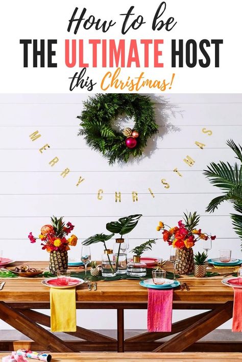 Hosting Family Christmas In Your Home, Christmas Day Lunch Ideas, Hosting Family Christmas, Christmas Hosting Ideas, Creative Christmas Treats, Hosting A Party At Home, Hosting Christmas Party, Christmas Day Lunch, Vintage Christmas Decorating