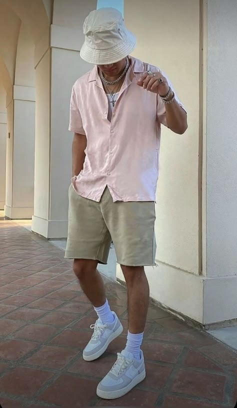 Air Force 1 Outfit Men, Guy Fits, Casual Outfits Summer, Mens Summer Outfits, Mens Casual Outfits Summer, Style Outfits Men, Men Street Fashion, Street Style Outfits Men, Mens Outfit Inspiration