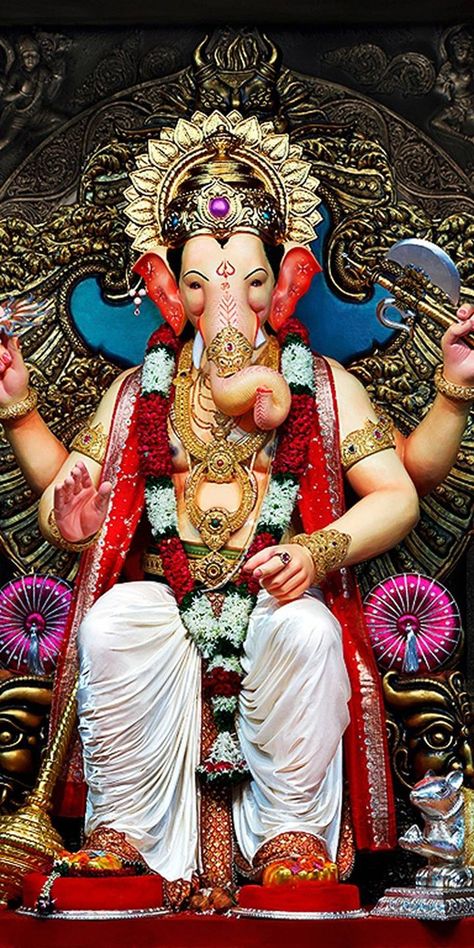 Shree Ganesh Ji Wallpapers Amit Bhar, Lalbaugcha Raja, Ganpati Photo Hd, Photos Of Ganesha, Ganpati Bappa Wallpapers, Ganpati Bappa Photo, Shri Ganesh Images, Happy Ganesh Chaturthi Images, Ganesh Idol