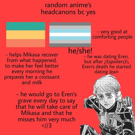 Armin Headcanons, Funny Headcanons, Feel Better, Random Stuff, Feelings, Memes, Funny, Quick Saves