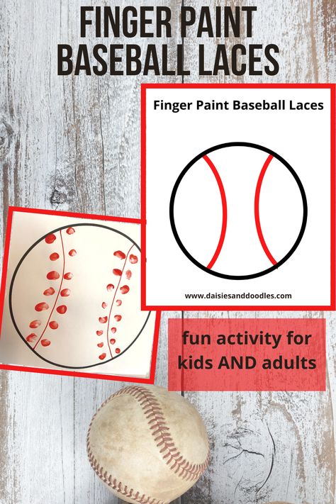 Baseball Theme Day At School, Baseball Preschool Craft, Baseball Art For Toddlers, Preschool Baseball Crafts, Baseball Handprint Craft, Sports Art Projects For Kids, Preschool Baseball Activities, Baseball Activities For Preschool, Baseball Preschool Activities