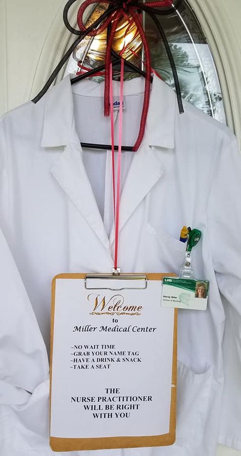 Nurse Practitioner Party Ideas, Np Graduation Party, Dnp Graduation Party Ideas, Nurse Practitioner Graduation Party, White Coat Ceremony Party, Nurse Themed Graduation Party, Medical School Graduation Party Ideas, Graduation Cookout, I Will Graduate