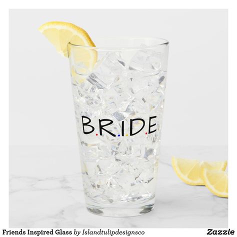 Friends Inspired Glass Friends Inspired Cocktails, Friends Show Inspired Tumbler Cup, Cricut Gin Glasses, Friend Wine Glasses, Wine Glass Quotes Funny Friends, Unicorn Glass, Bride Tumbler, Gin Glasses, Bride Bachelorette