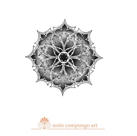 Gothic mandala by LucianoPezzoli.deviantart.com on @DeviantArt Gothic Mandala, Mandala Tattoo Designs, Geometric Tattoo Pattern, Left Arm Tattoos, Mandala Tattoo Sleeve, Geometric Mandala Tattoo, Tattoo Mandala, Tattoo Outline Drawing, Sweet Tattoos